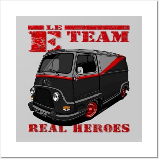 The cute french van of the real heroes! Posters and Art